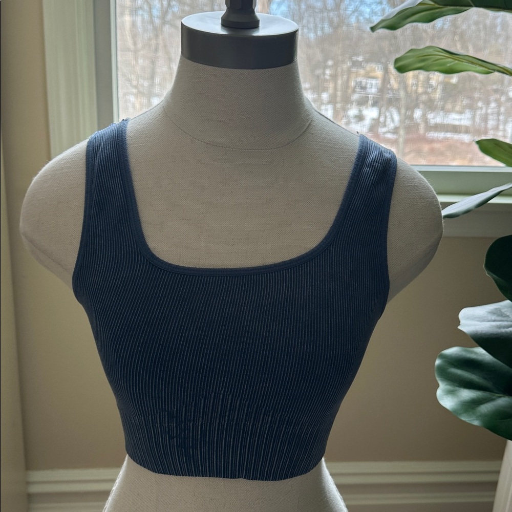 Joy Lab Ribbed Cropped Tank Top
